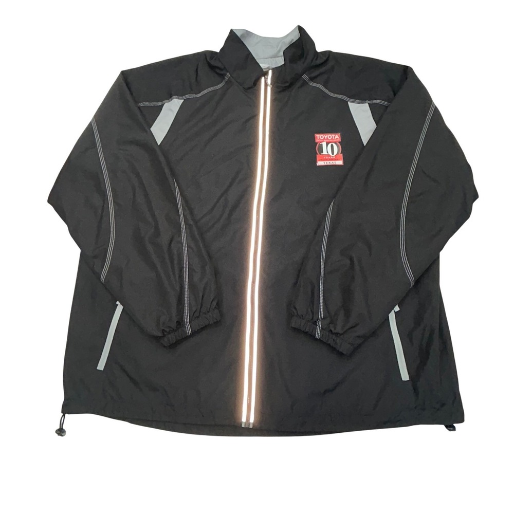 North End Toyota Motor Manufacturing Windbreaker Mens‎ 2X XXL Texas Black Jacket